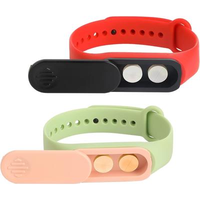 2-delige Polsband Pillendoos Set met Verstelbare Bandjes & 360° Veilig Sluitmechanisme, Opvouwbare Draagbare Pillenorganizer voor Dagelijkse Medicatie & Reizen, Compact