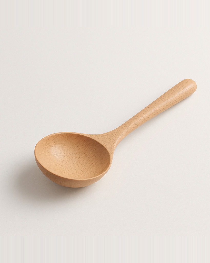 4Pcs Wooden Spoon Japanese Ramen Soup Spoon Kitchen Ladle Big Dining Serving Spoon Wood Spoon Set Cutlery Restaurant Tableware