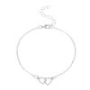 Simple Pearls Chain Anklet Bracelet for Women Trendy Fashion Love Heart Anklet Boho Style Female Foot Beach Jewelry for Girls