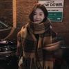 Scarf Korean atmosphere blue brown mohair light luxury high-end scarf female winter couple blue scarf shawl