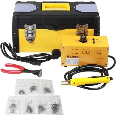 Plastic Welding Kit for Car Bumper Repair, 220 V Hot Stapler Gun with 700 Staples [115]
