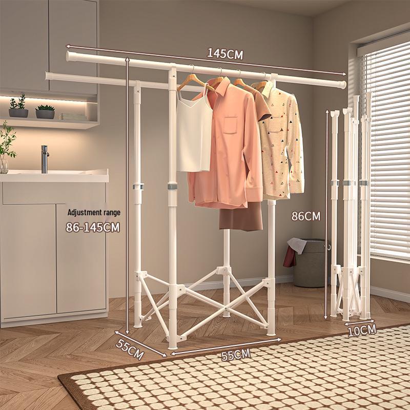 Collapsible Indoor Clothes Drying Rack for Bedroom or Balcony