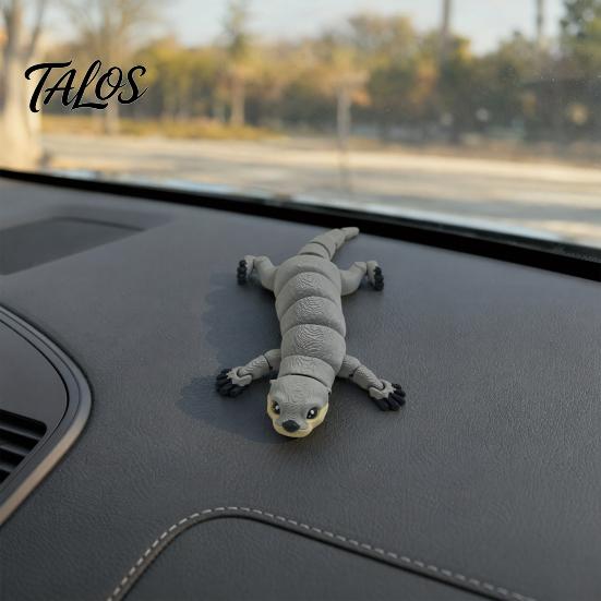 Flexible Otter Ornament 3D Printed Articulated Toy for Kids, Fidget Figure, Durable Spinner Movable Animal Sensory Stress Relief Office Desk