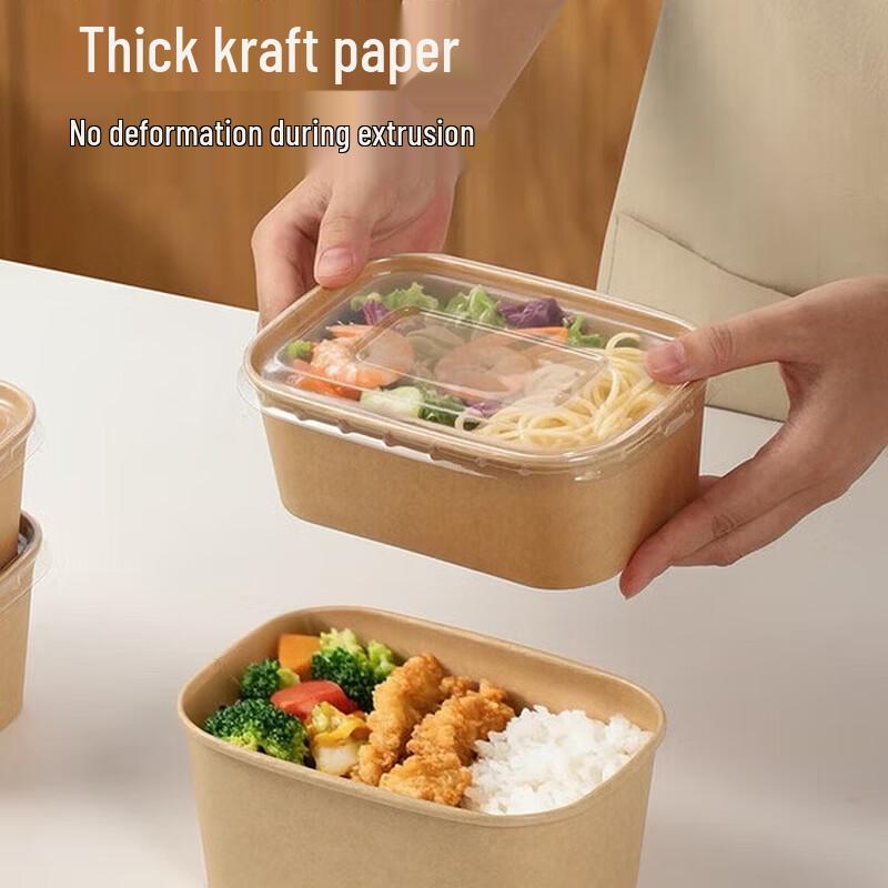 Microwaveable Square Takeaway Lunch Box
