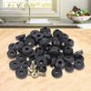 48PCS Plumbing Faucet Seal Washer O-ring Rubber Faucet Washer Assortment with Screws Flat Beveled for Repairing Faucet Leak