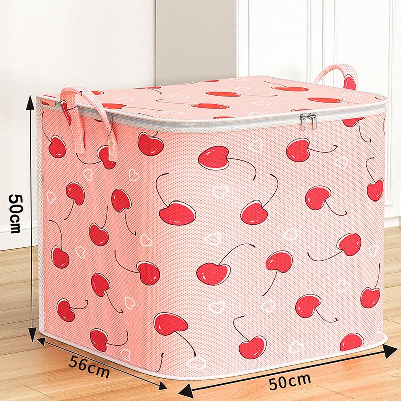 Clothing Storage Bag Large Capacity Portable Clothings Sheet Storages Bags Bedroom Foldable Dust-proof Sheet Zipper Bags
