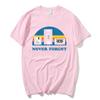 Never Forget The Old Radio Unisex Unisex T Shirts Harajuku ONeck TShirts Vintage Oversize Clothing Summer Cotton Tshirts Couple