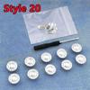 10 PEZZI Bottoni per Jeans di Ricambio 17mm Senza Cucitura Bottone in Metallo Kit di Riparazione Bottoni per Jeans Rimovibili Senza Chiodi Set Accessori da Cucito