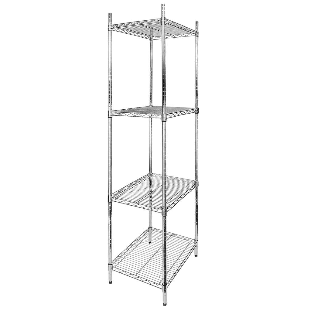 Chrome-plated catering rack Mega-M 4-shelf H-180 L-60 G-45 N