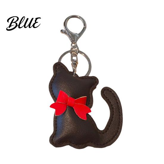 Bag Hanging Keychain Pendant Imitation Leather Simulated Cat Toy Shape