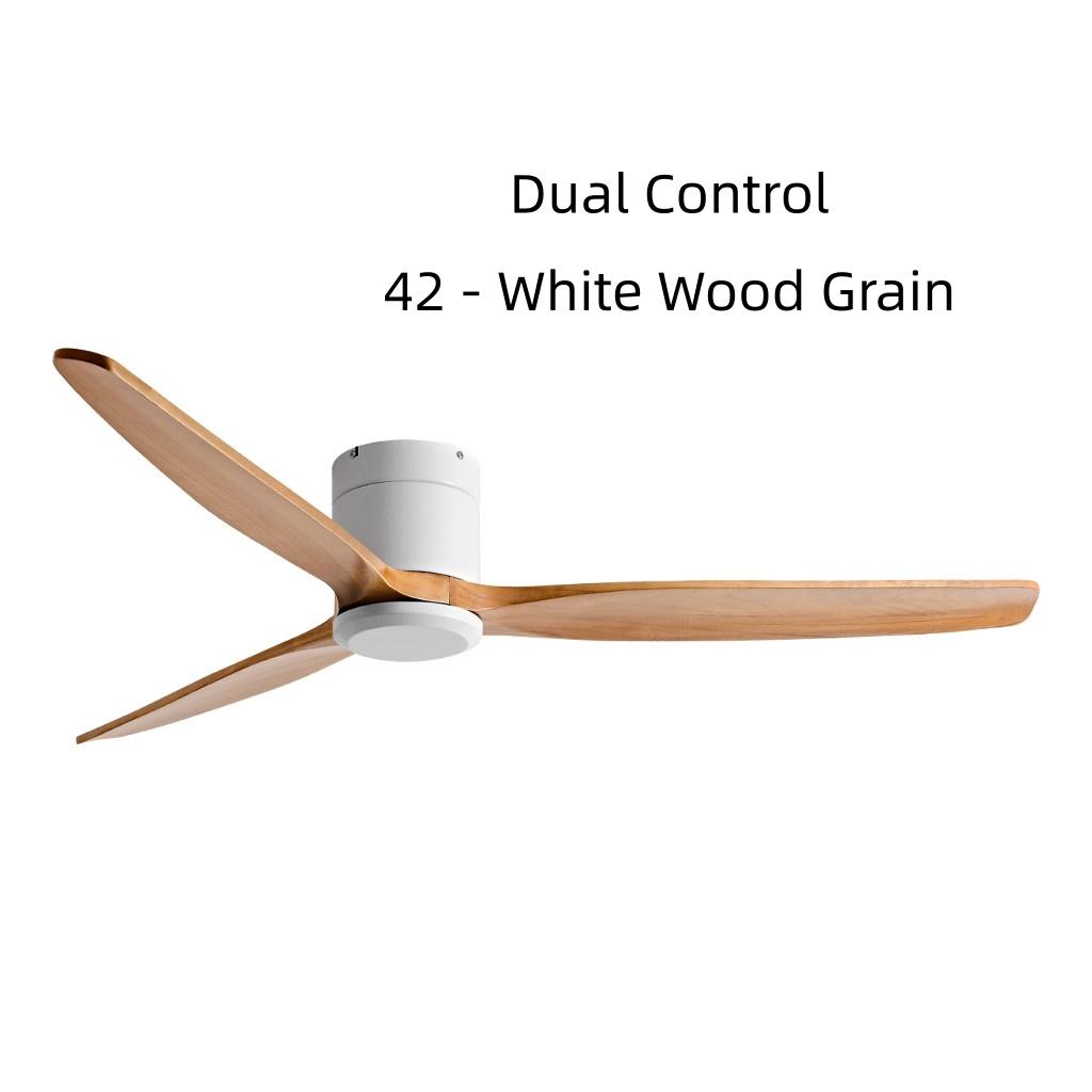 42-60" Modern Whisper-Quiet Villa Hotel Decoration Fan Commercial Ceiling Fan Style Solid Wood Blades Electric Fan