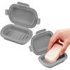 Flip Top Soap Dish Travel Soap Box Portable Soap Container  for Bathroom & Outdoor Use