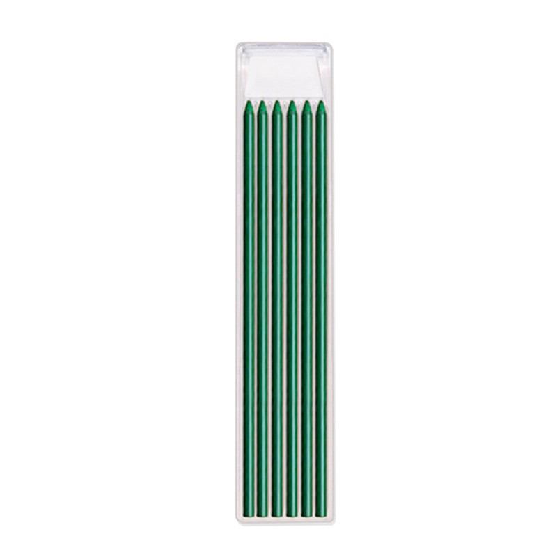 Metal Deep Hole Woodworking Pencil with Quick-Drying Graphite Lead and Push-Button Design