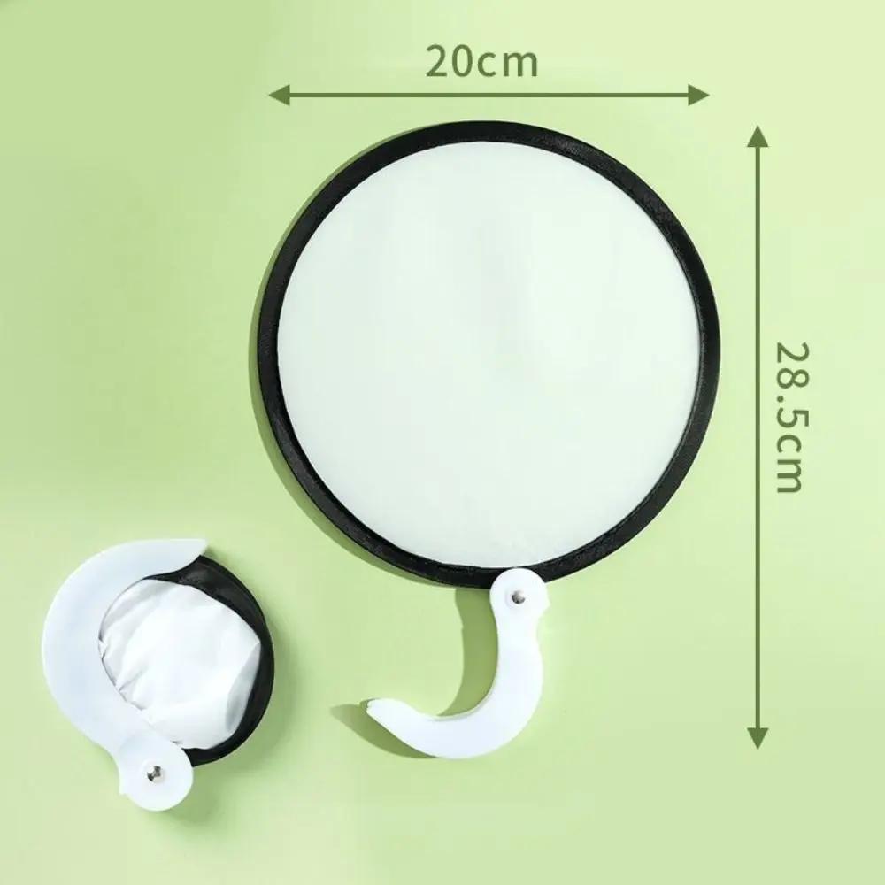 Leeres Design DIY Weißer Faltfächer Tragbarer Handwerksartikel Handgehaltene Runde Faltfächer DIY Faltfächer