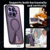 KEYSION Hollow Heat Dissipation Magnetic Case for Xiaomi 17T Pro 5G Cooling Hide Stand Shockproof Phone Cover for Xiaomi 17T 5G