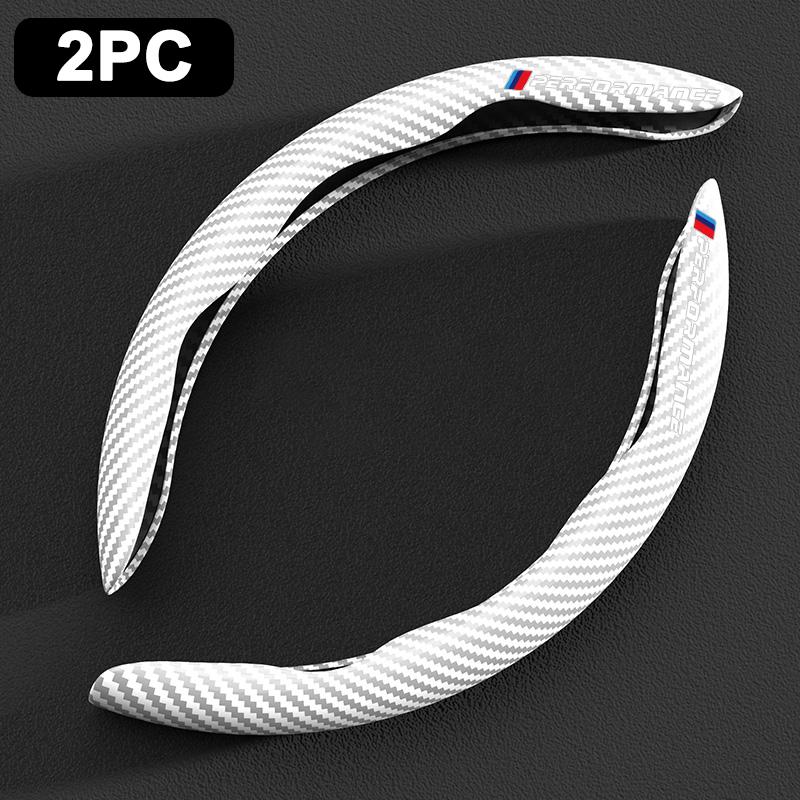 2pcs Carbon Fiber Car Non-Slip Steering Wheel Cover Accessories For BMW M Performance F20 F40 F22 F30 E90 F32 F06 F07 F46 E60 M5