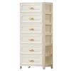 Storage Cabinet Strong Load-Bearing Heavy Duty Storage Organizer with Pulley Design Bedroom Living Room Decor