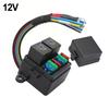 12V/24V 4-Way Car Fuse Box W/ 4/5 Pin Relay 2/3 Relays IP65 Waterproof For Truck RV Car Accessories
