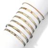 7 Stück/Set Vintage Elegant Sechseck Stern Twist Design Armreif Armband Goldene Farbe Hand Zirkon Geschenk