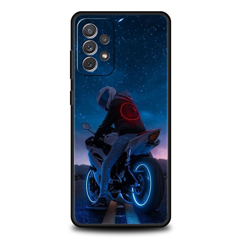 Moto Cross Motorcycle Sports Case for Samsung A51 A71 A21S A12 A11 A15 A25 A31 A41 A23 A33 A53 A73 A05S A13 5G A35 A55 Cover