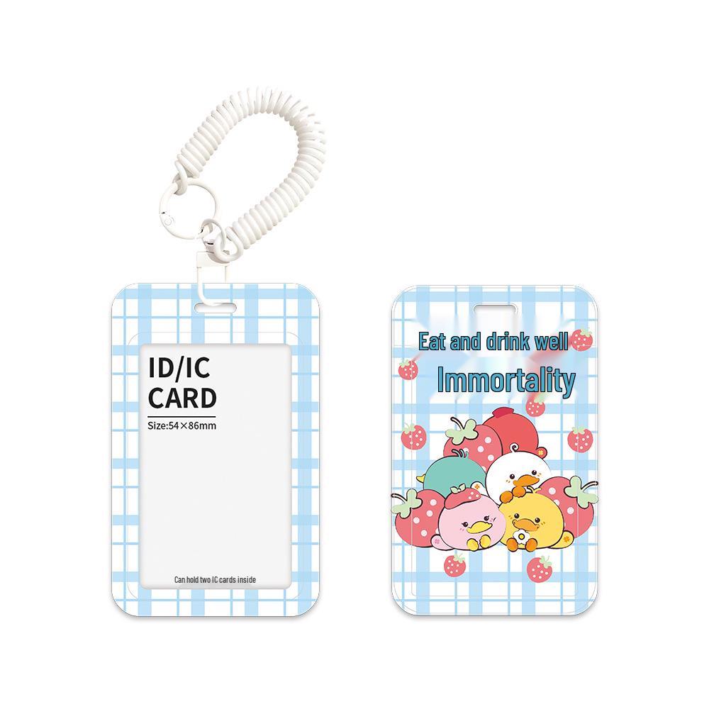 Platypus Creative Cartoon Campus ID Card Protector & Keychain Holder