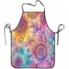 1pc Bohemian Floral Mandala Print Apron, Durable And Easy To Clean, Adjustable Waistband, Polyester Material, for Kitchen Cooking, Gardening, Orchard