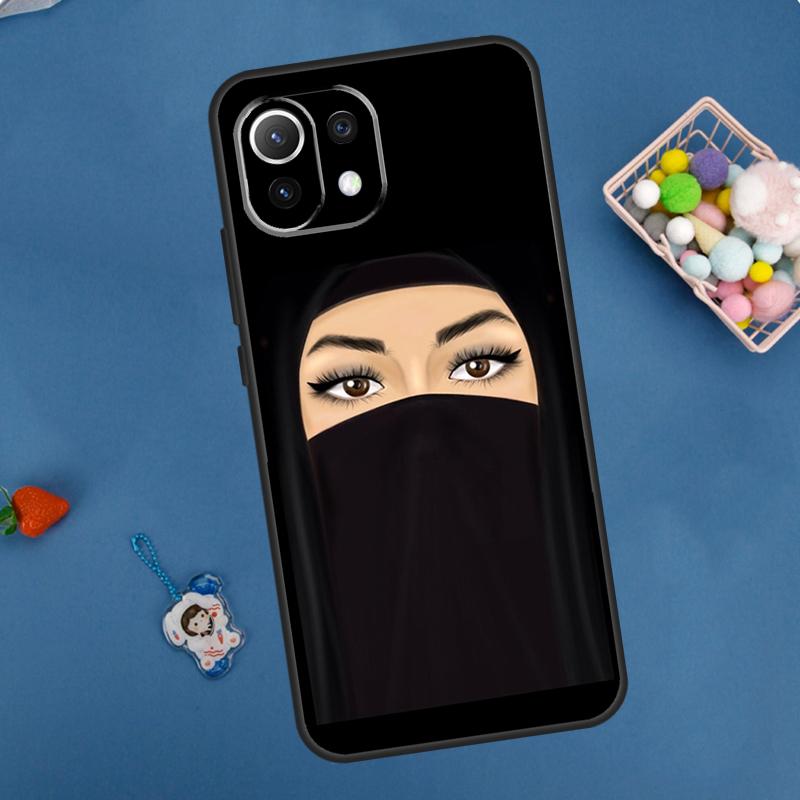 Muslim Islamic Arabic Hijab Girl Case For Xiaomi 13 14 15 Ultra 11T 12T 13T 14T Pro POCO X7 Pro X3 X5 X6 M6 F5 F6 Pro Cover