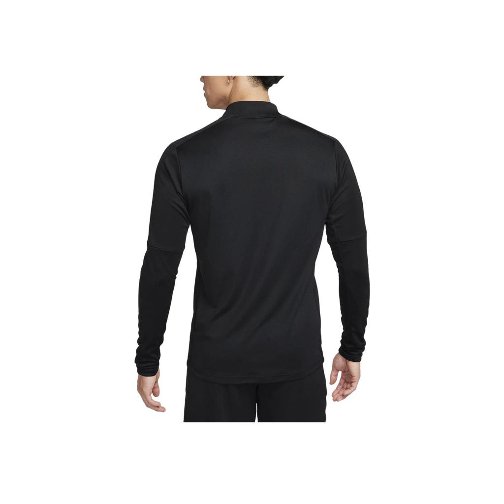 Nike Logo Stand Collar Half-Zip Long-Sleeve Casual T-Shirt Men Tops Black DX4301-017