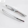 Front Fog Lights Lamps Eyelid Eyebrow Strip Decoration Cover Trim For Toyota Corolla 2017 2018 ABS Chrome Accessories Exterior