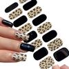 High-Quality Autumn/Winter Leopard & Zebra Print Nail Stickers LT184