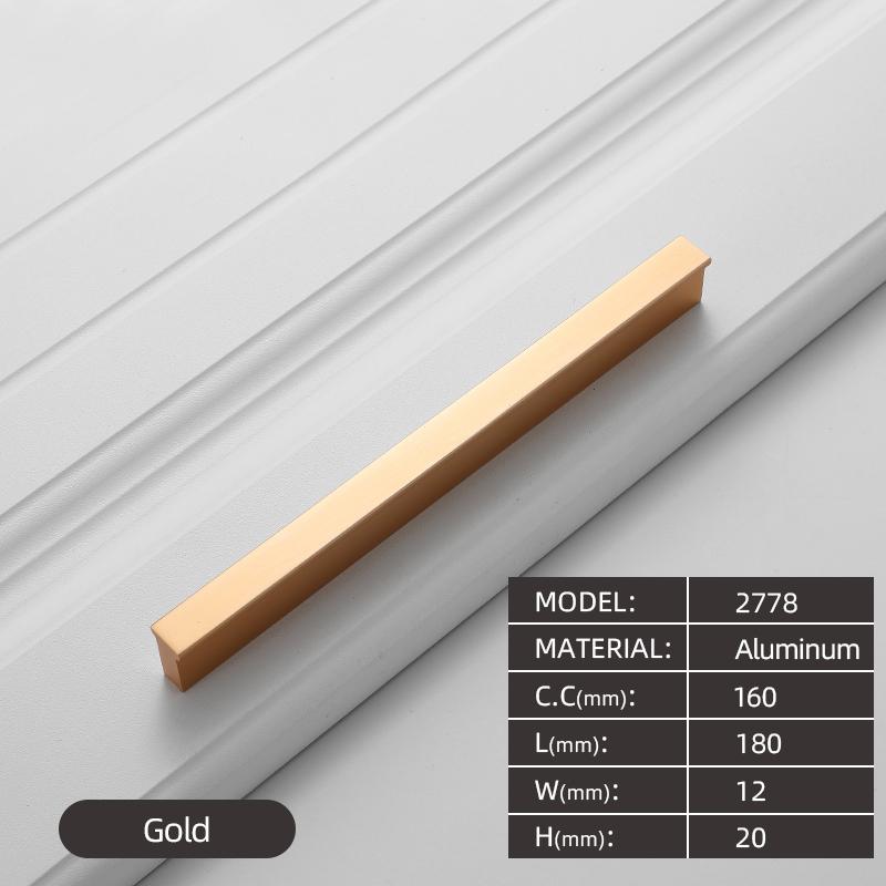 320MM Aluminium Profile Pulls Furniture Hardware Kitchen Cabinet Cupboard Dresser Wardrobe Drawer Door Black Modern Long Handles