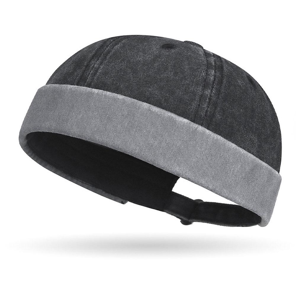 

Fashion Beanie Brimless Summer Hats Skullies Cap Women Beanie Hat Hip Hop Hats Vintage Men s Street Portable Multipurpos Hat One Size сірий