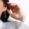 Charm Long Chain Tassel Dangle Earrings for Women Temperament Silver Color Stainless Steel Ear Line Jewelry Korea Fashion