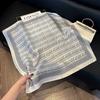 New silk scarf women's fashion versatile high-end small square scarf Korean version neck protection scarf spring and autumn retro scarf binding bag