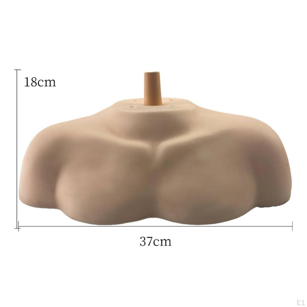Practice Head Base SkinTonedToned Hairdressing Stand Mounting Post Mannequin Shoulder