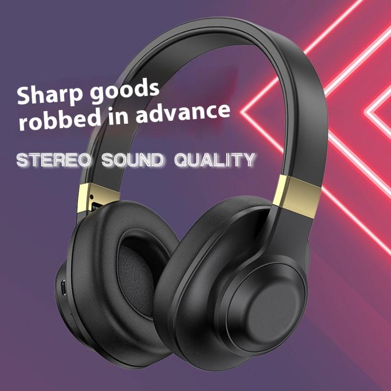 Headset Bluetooth Headset All-inclusive Ear Three-dimensional Cotton Heavy Bass Stereo Wireless Headset