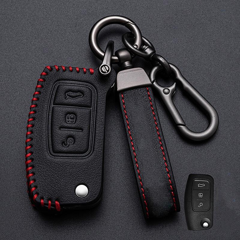 

Чохол для автомобільних ключів для Ford Fiesta Focus Mondeo Falcon B-Max C-Max S-Max Eco Sport Galaxy Територія Keyless Shell Fob Protector For Ford