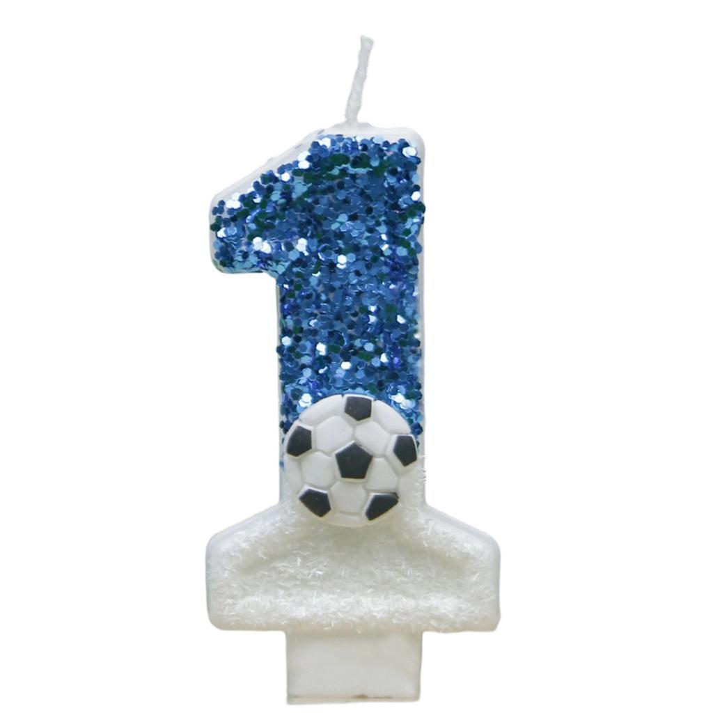 Creative Football Digital Birthday Candles