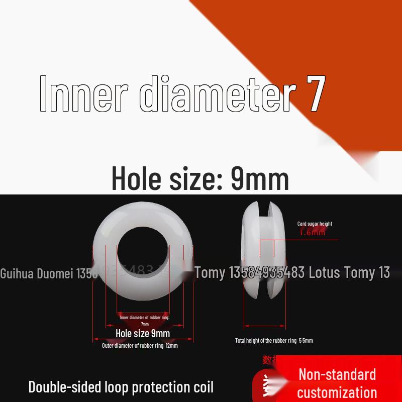 Industrial Dustproof Double-Sided Rubber Cable Grommet & Sealing Ring for Distribution Box
