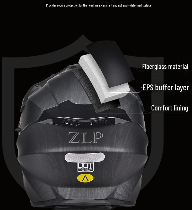 3C Certified Unisex Full Face Motorcycle Helmet with Double Visor for Touring and Off-Road