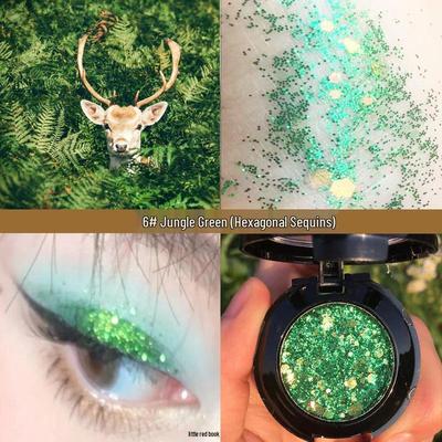 Monochromer Glitzer Stern Pailletten Lidschatten für Kindertags-Aufführung