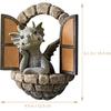 Holibanna 3D Dragon Wall Art Decor Hanging Dinosaurs Sculpture Wall Mounted Room Decor Home Wall Decorations for Kids Bedroom