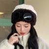 Frauen Caps Winddicht Gläser Hut Plüsch Winter Mode Gorros Kappe Befestigung Stapeln Gestrickte Hüte Frauen Persönlichkeit Ski Cap