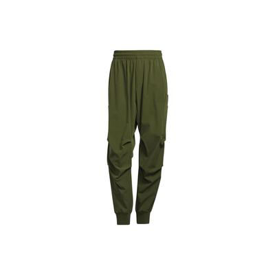 X Ivy Park Collaboration Solid Color Logo Print Elastic Cuff Sports Pants Men Bottoms Green HS0901