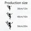 1pc 2D Flat Fairy Garden Metal Wall Art Whimsical Iron Design for Garden Wall Office Space Christmas Decoration Gift for Fairy Lovers