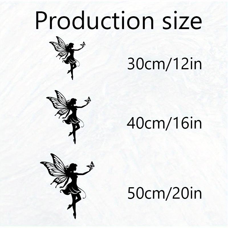 1pc 2D Flat Fairy Garden Metal Wall Art Whimsical Iron Design for Garden Wall Office Space Christmas Decoration Gift for Fairy Lovers