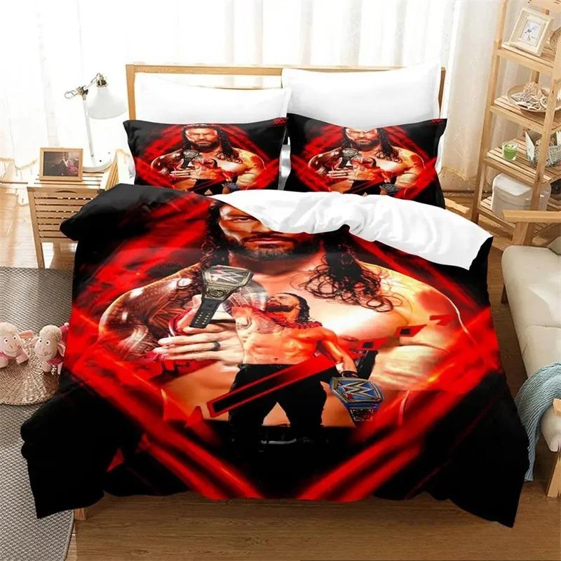 Brottaren Roman Reigns Sängkläder Kollektion Påslakan Täcke Säng Kollektion Quilt Cover Örngott King Queen Twin Storlek Pojkar Flickor Vuxna