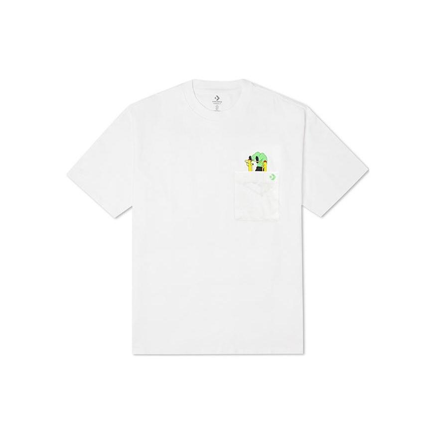 Converse Park Gym Graphic T-Shirt Asia Sizing White Men s 10023150-A01 L