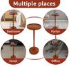 Round Side Table Small Drink Table Modern End Table with Weighted Base Coffee Table for Living Room Bedroom Sofa Couch Chair
