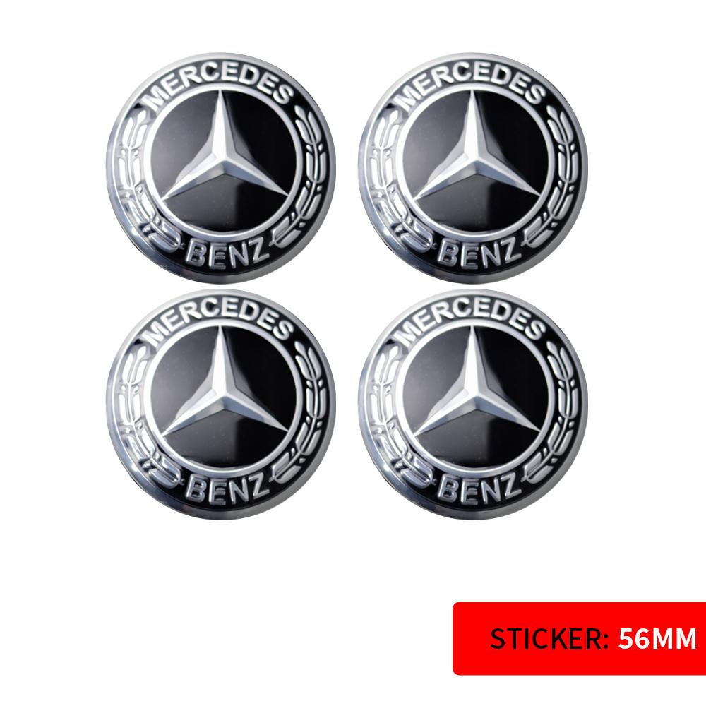 56/60/65MM Car Sticker Wheel Center Covers Hub Cap Emblem Decoration Decal for Mercedes Benz AMG W212 W204 W211 W124 A B S Class